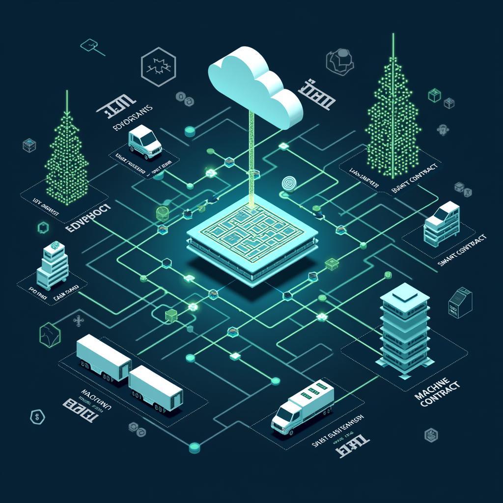 Hệ thống tích hợp công nghệ blockchain IoT và trí tuệ nhân tạo trong chuỗi cung ứng thông minh