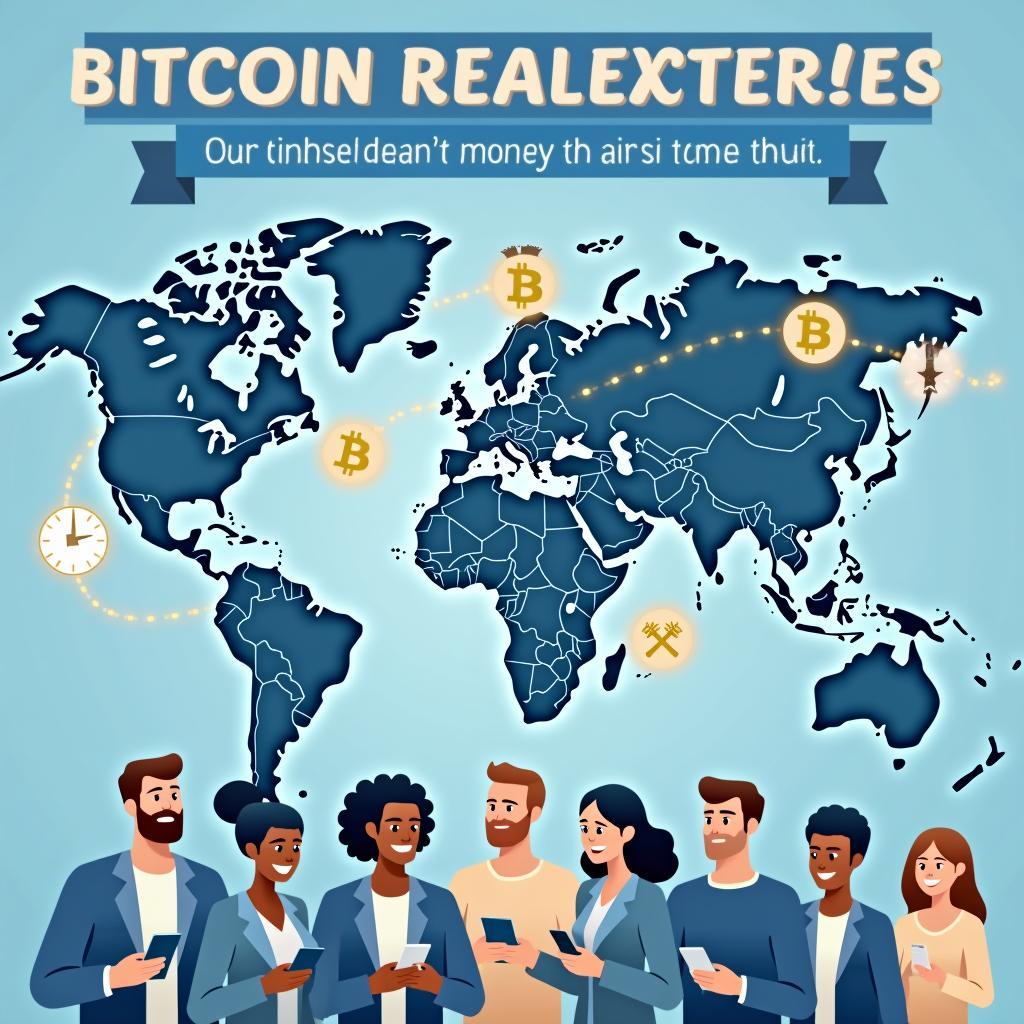 Minh họa ưu điểm của việc sử dụng tiền điện tử Bitcoin trong chuyển tiền quốc tế và kiều hối