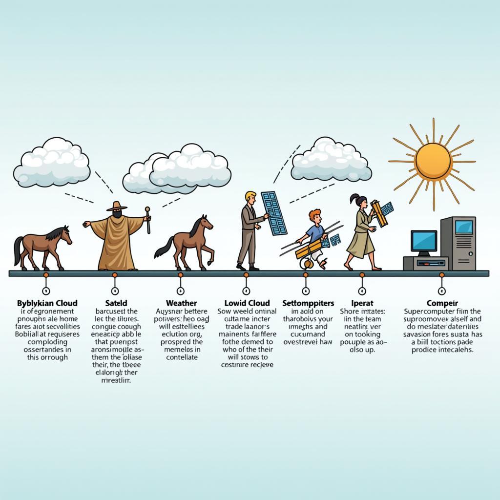 Sự tiến hóa của dự báo thời tiết từ phương pháp cổ đại đến hiện đại trong IELTS Reading