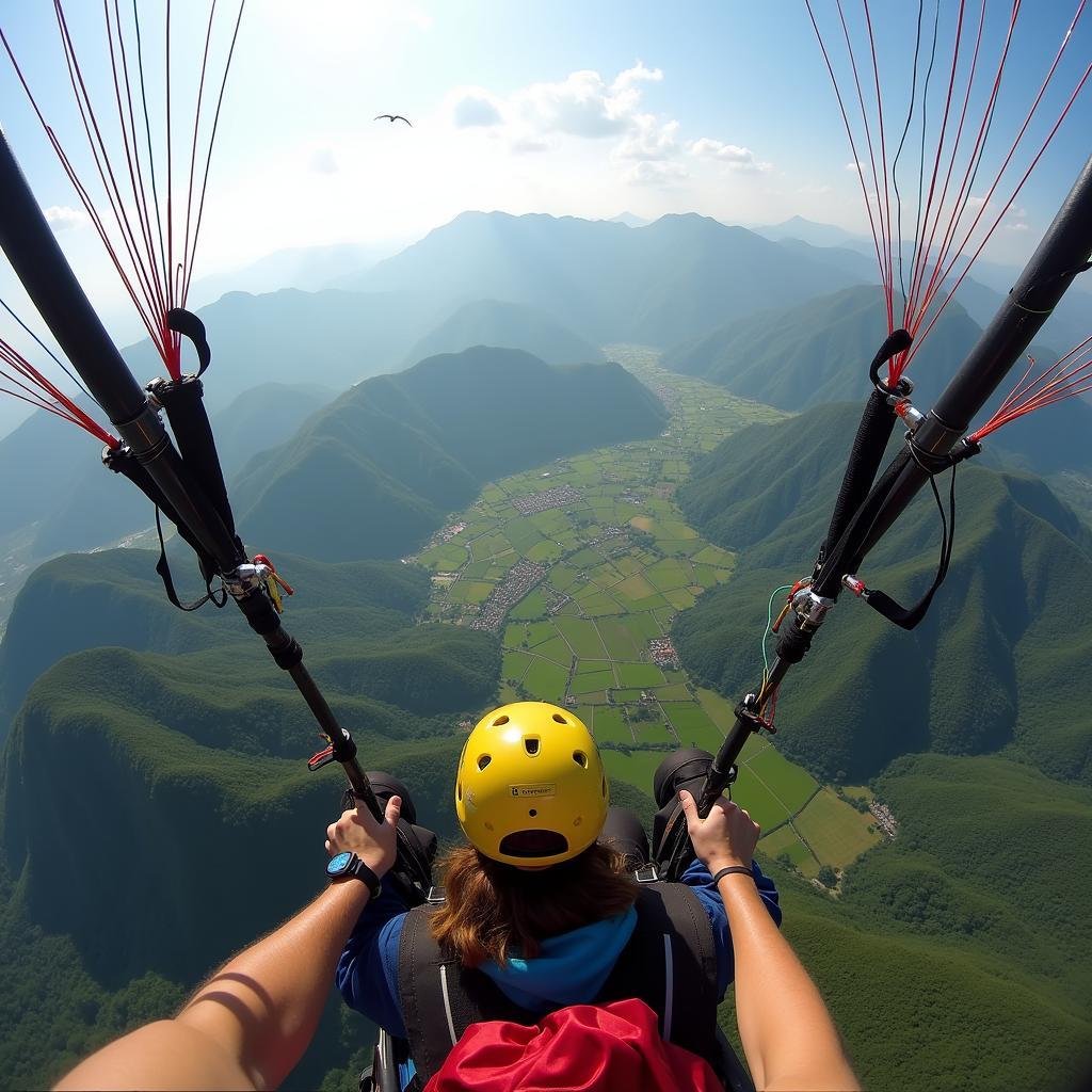 Trải nghiệm bay dù lượn paragliding tại Đà Lạt - hoạt động mạo hiểm đầy cảm xúc trong IELTS Speaking