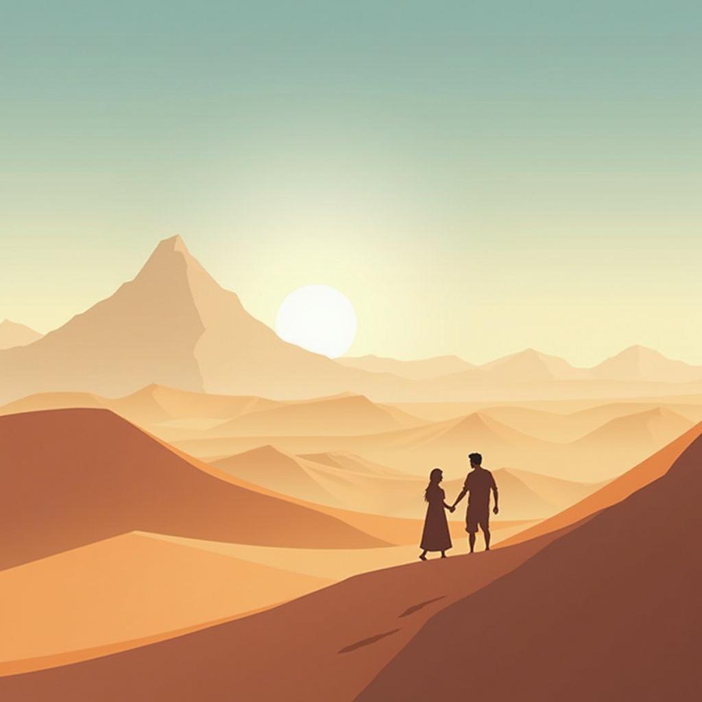 Trải nghiệm game Journey với đồ họa tuyệt đẹp minh họa cho bài thi IELTS Speaking về video games