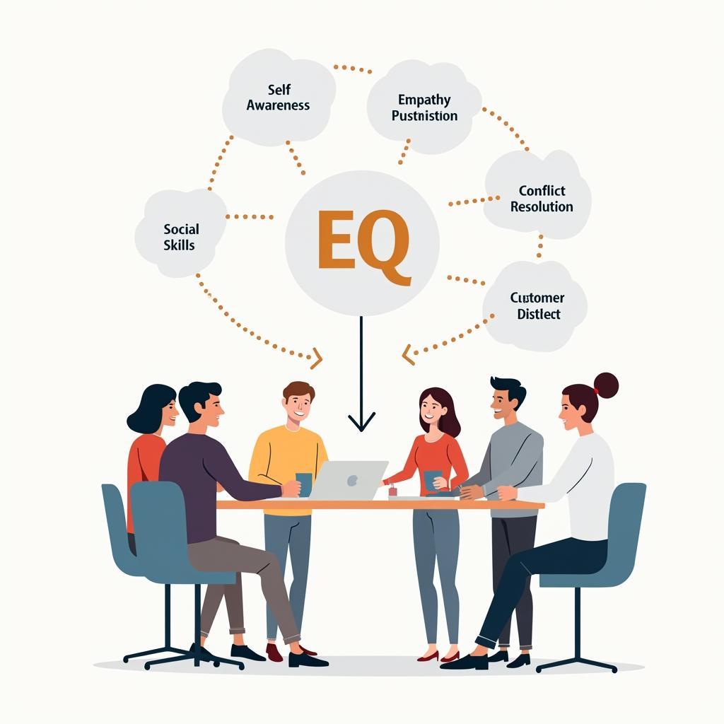 Sơ đồ minh họa role of emotional intelligence in workplace success và kỹ năng mềm