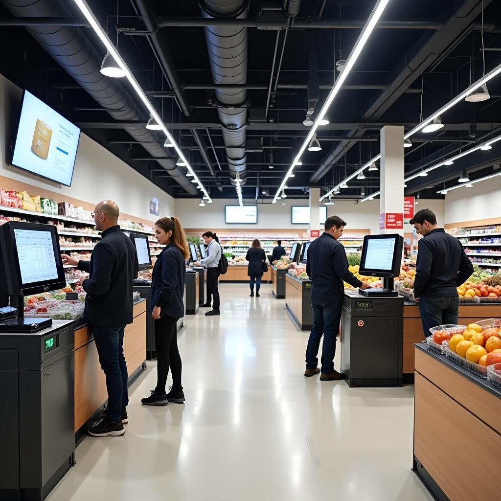 Hệ thống thanh toán tự động trong siêu thị hiện đại với công nghệ IELTS Reading