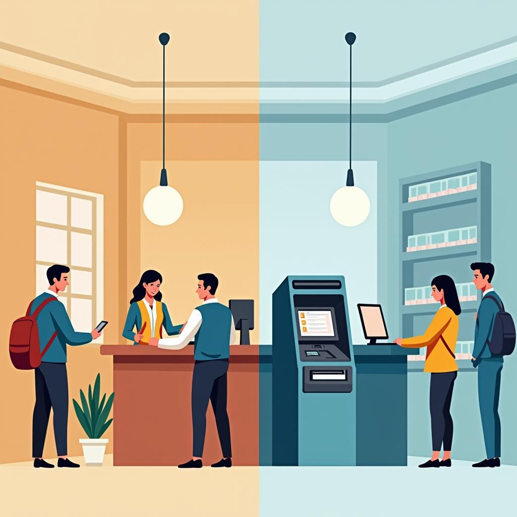 Tác động kinh tế và xã hội của tự động hóa trong ngành dịch vụ đối với người lao động