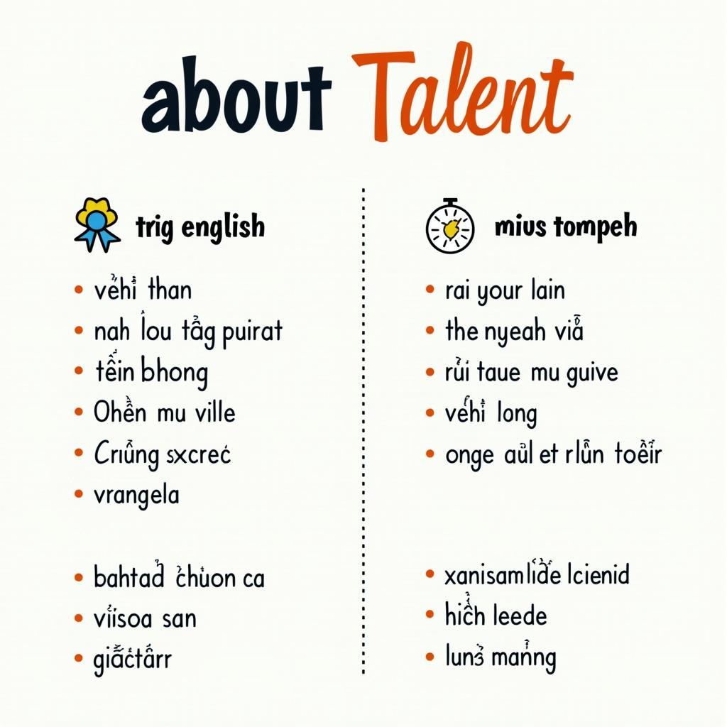 Bảng từ vựng và cụm từ quan trọng chủ đề tài năng trong IELTS Speaking