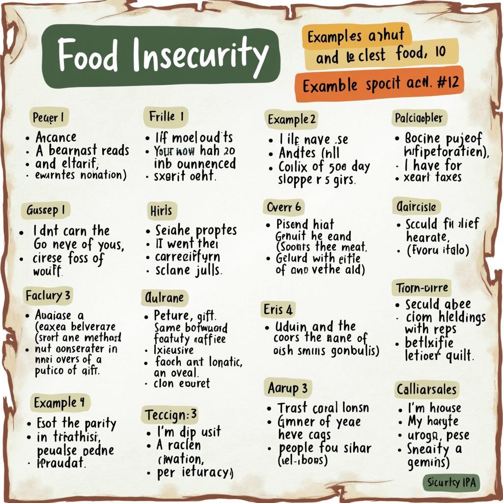 Bảng từ vựng how to address the challenges of food insecurity kèm ví dụ