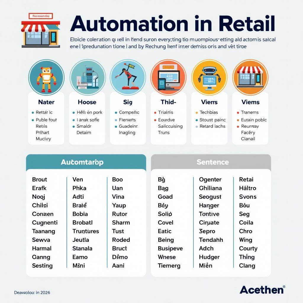 Bảng từ vựng quan trọng về automation trong retail cho IELTS Writing Task 2