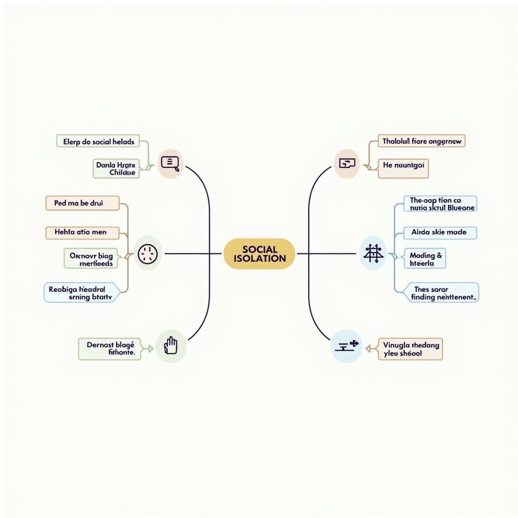 Sơ đồ từ vựng IELTS Reading chủ đề cô lập xã hội và tâm lý học