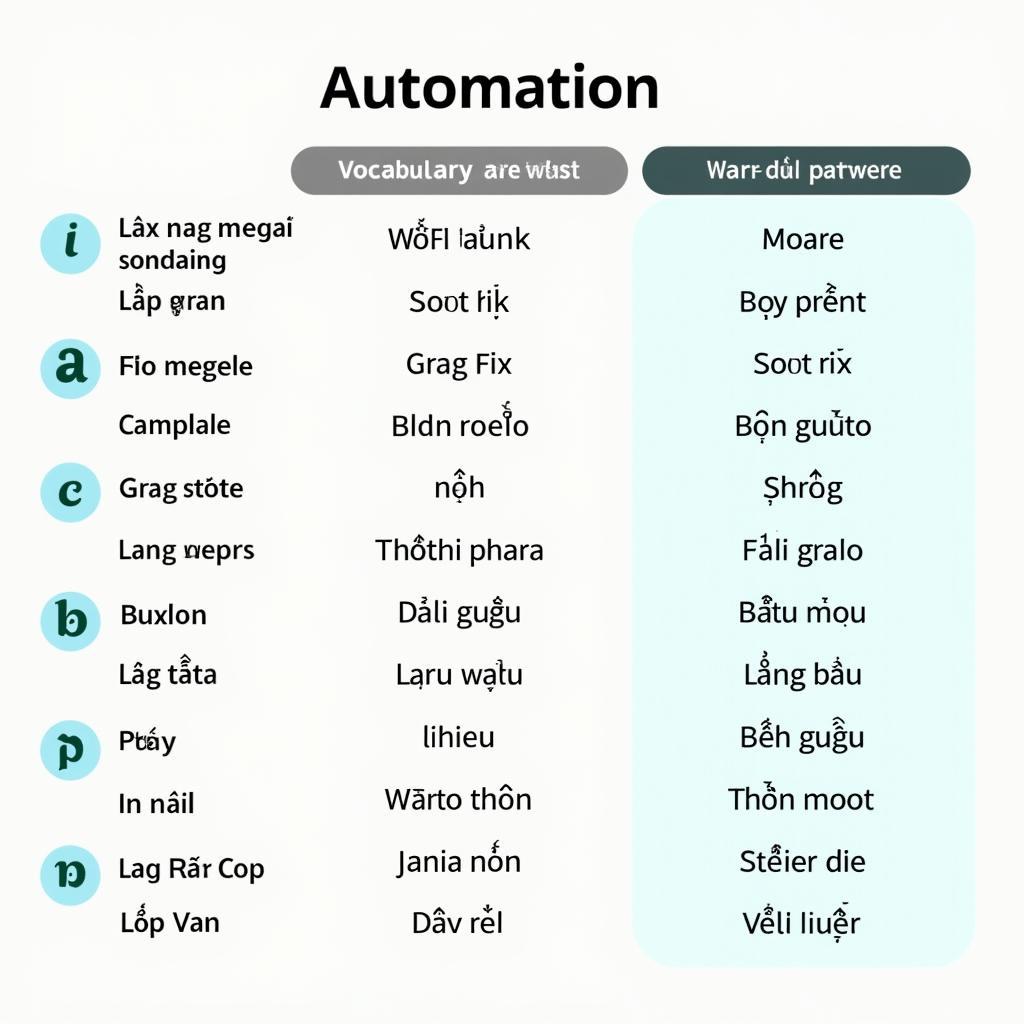 Bảng từ vựng quan trọng trong IELTS Reading chủ đề tự động hóa du lịch