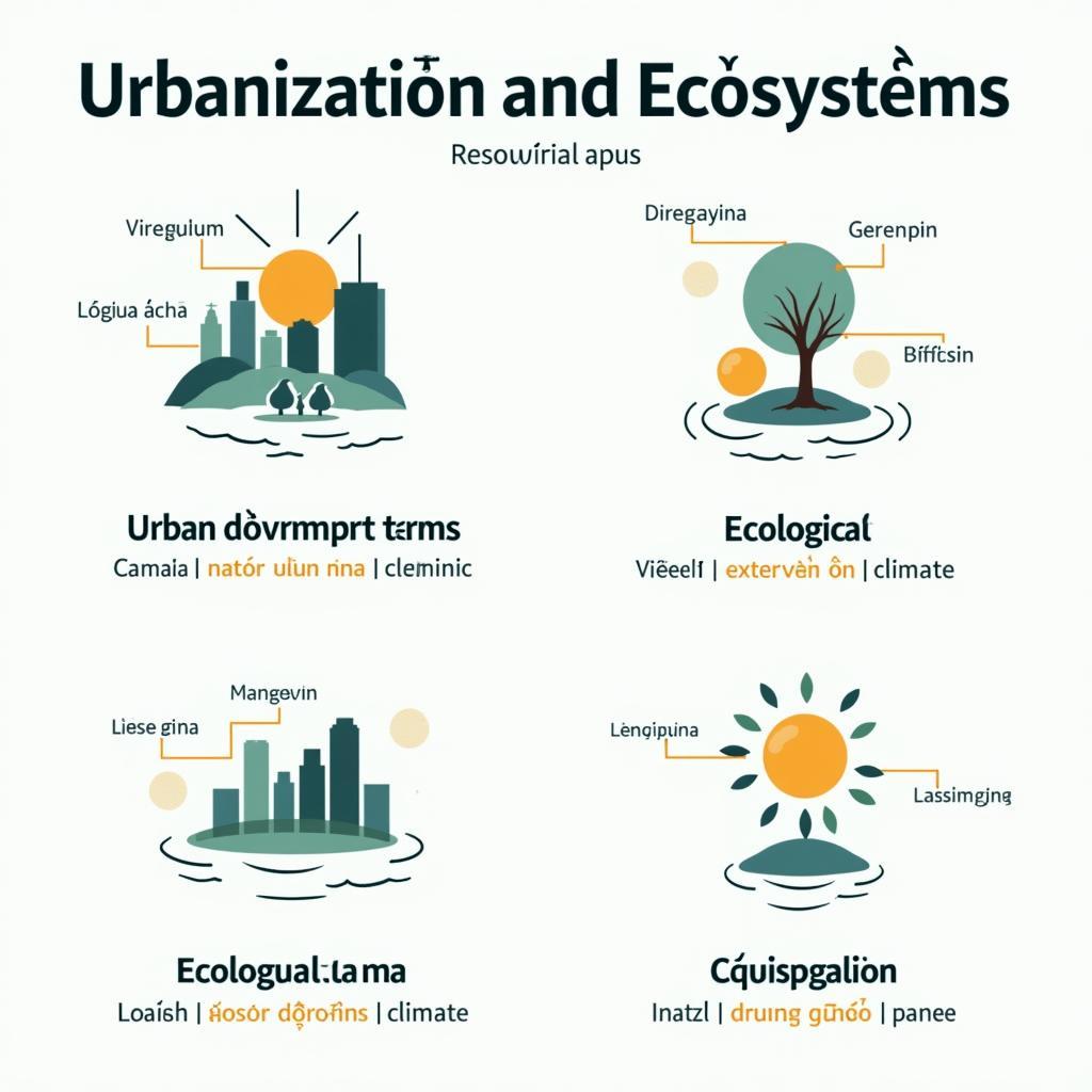 Bảng từ vựng chuyên ngành về đô thị hóa và hệ sinh thái cho IELTS Reading