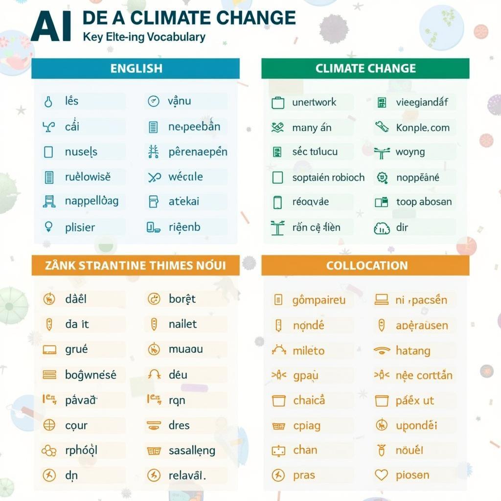 Bảng từ vựng IELTS Reading chủ đề trí tuệ nhân tạo và biến đổi khí hậu với phiên âm và ví dụ