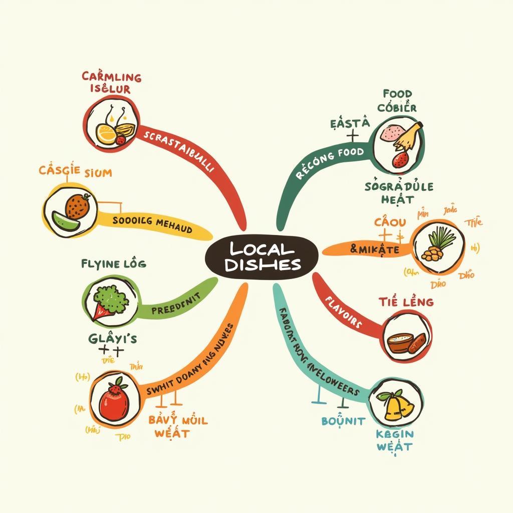 Sơ đồ tư duy từ vựng IELTS Speaking chủ đề món ăn và ẩm thực địa phương