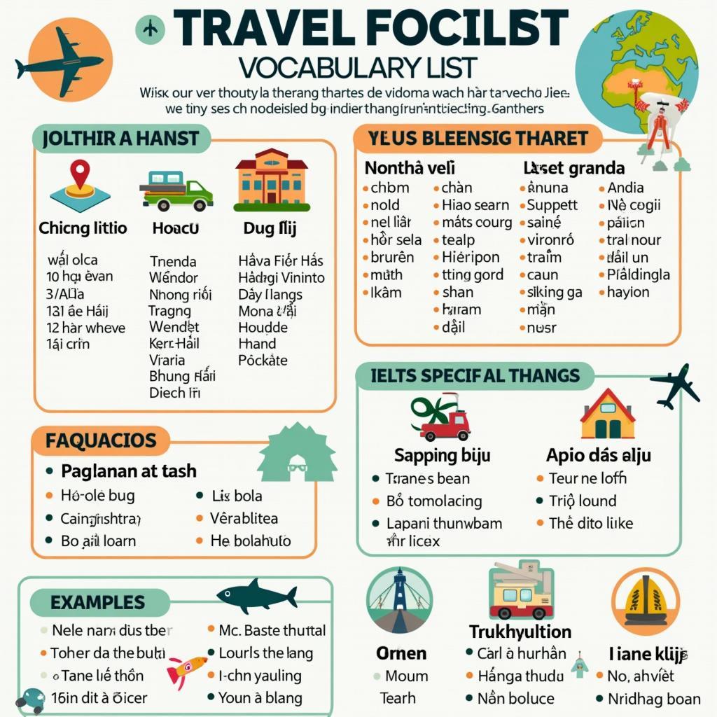 Bảng tổng hợp từ vựng IELTS Speaking chủ đề du lịch và xử lý tình huống bất ngờ với phiên âm
