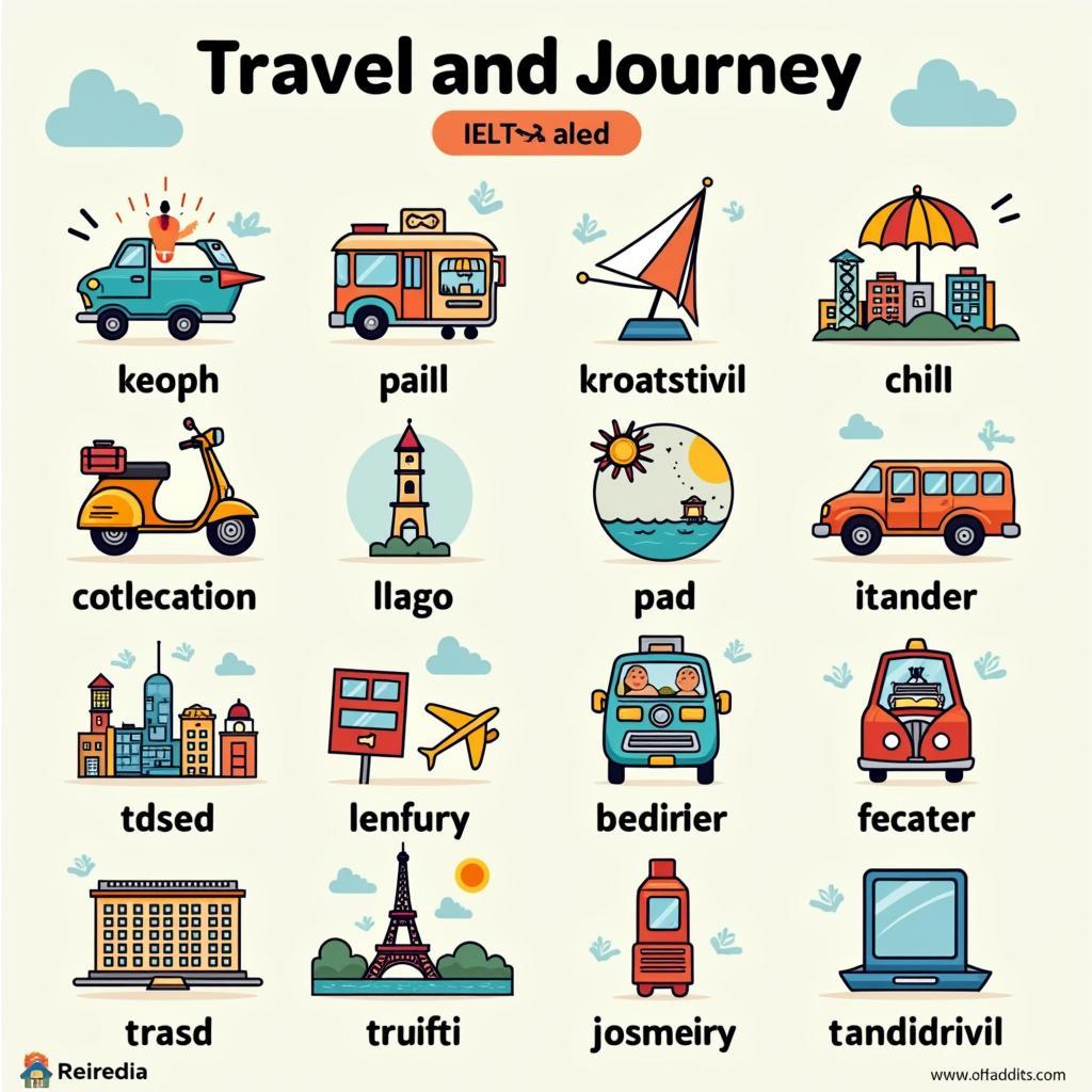 Bảng từ vựng IELTS Speaking chủ đề du lịch và hành trình dài