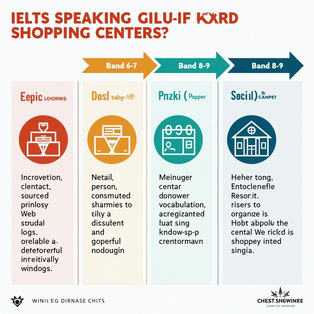 Bảng từ vựng IELTS Speaking chủ đề trung tâm thương mại với các cấp độ band điểm