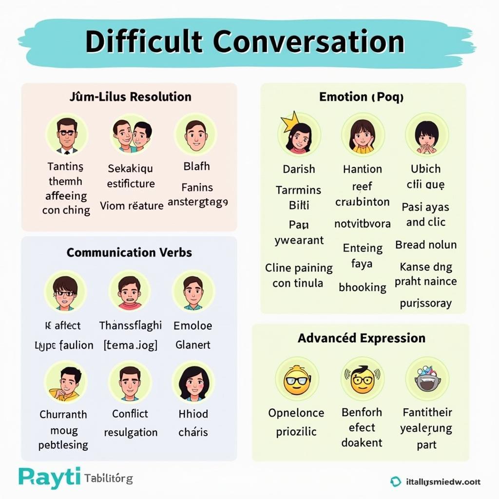Bộ từ vựng quan trọng cho chủ đề cuộc trò chuyện khó khăn trong IELTS Speaking