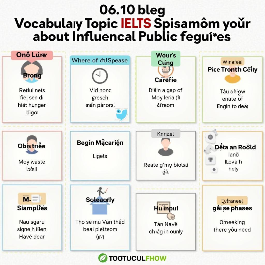 Bảng từ vựng nâng cao IELTS Speaking về nhân vật công chúng có ảnh hưởng