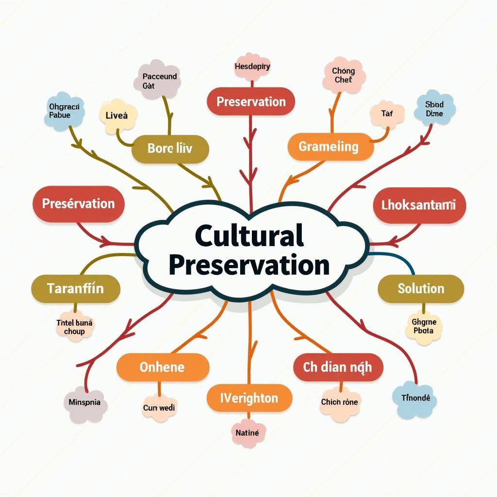 Mind map từ vựng chủ đề bảo tồn văn hóa cho IELTS Writing Task 2
