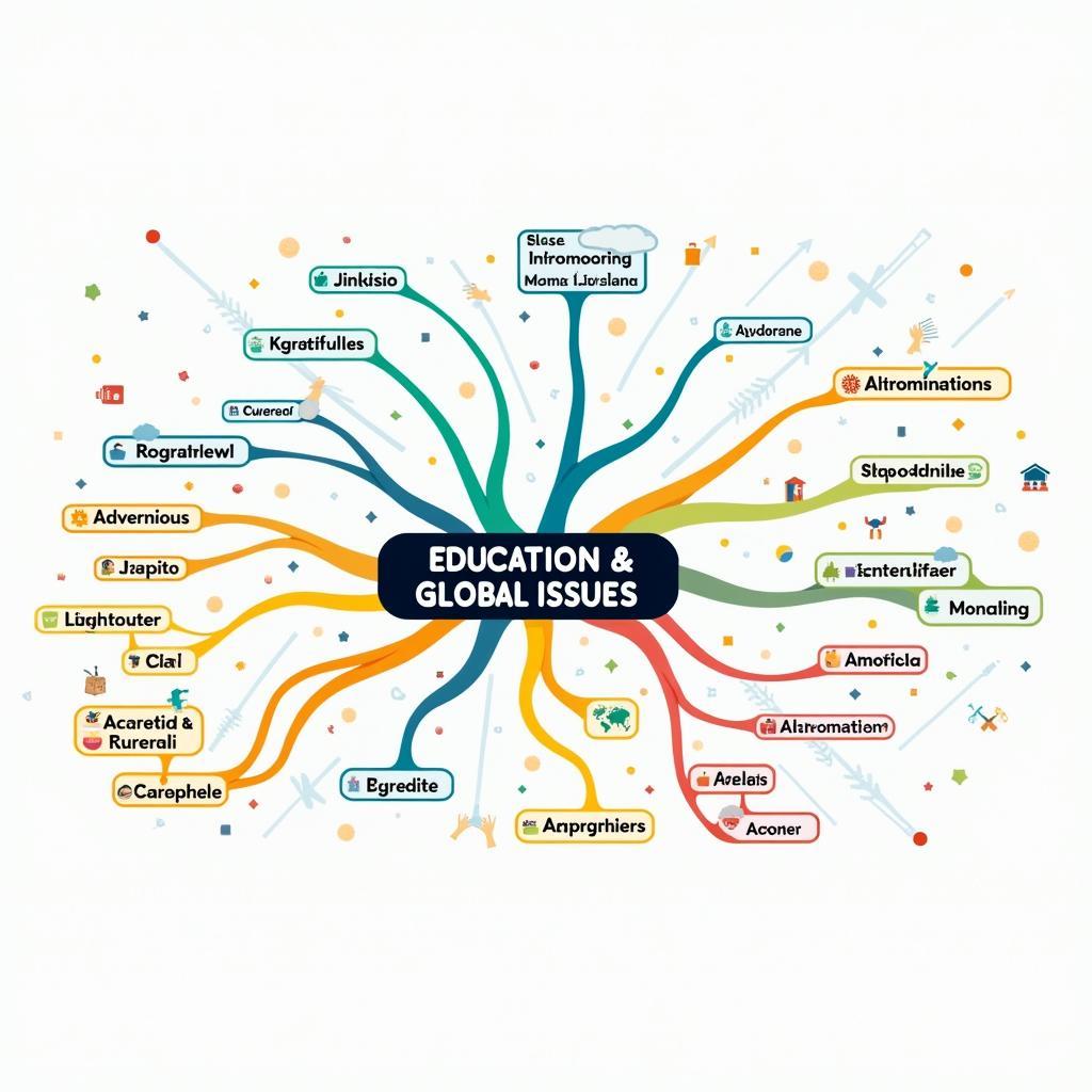 Sơ đồ tư duy từ vựng IELTS Writing về chủ đề giáo dục và vấn đề toàn cầu