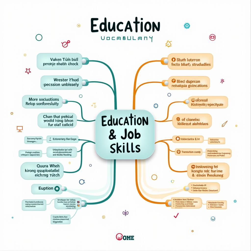 Bản đồ tư duy từ vựng quan trọng về giáo dục và kỹ năng nghề nghiệp cho IELTS Writing