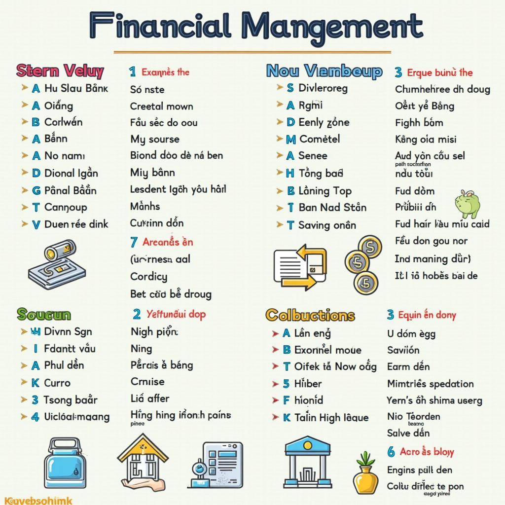 Infographic từ vựng quan trọng IELTS Writing Task 2 chủ đề quản lý tài chính và tài khoản tiết kiệm