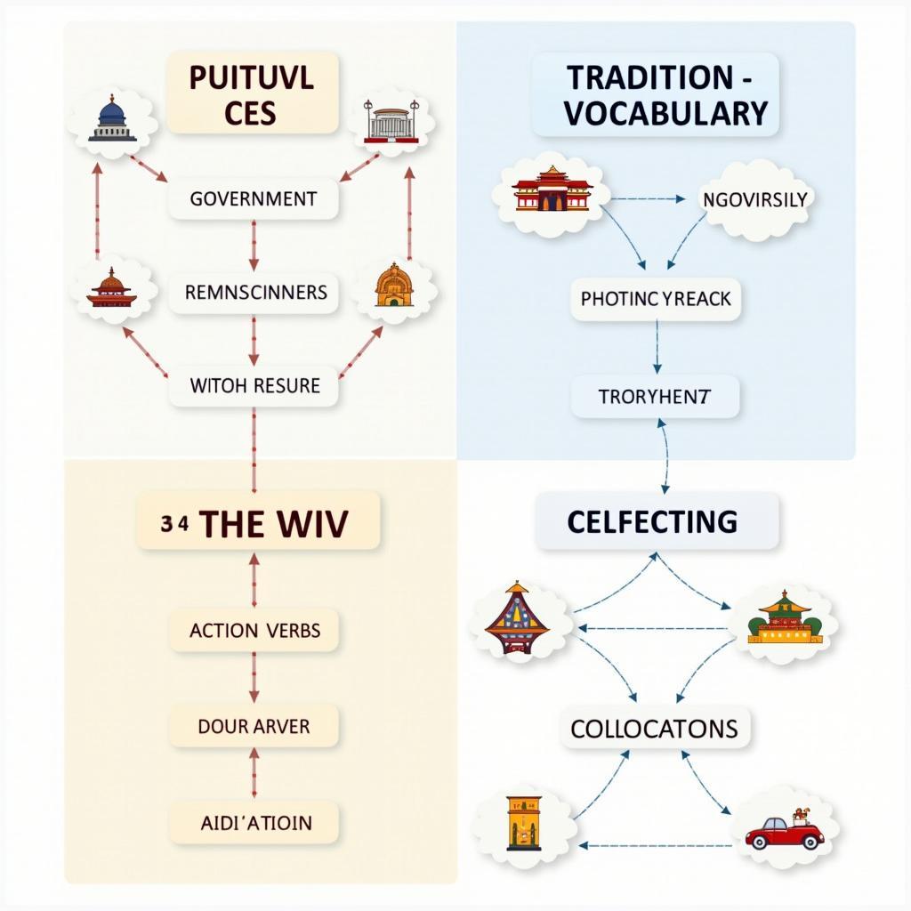 Từ vựng IELTS Writing Task 2 về di sản văn hóa và vai trò chính phủ