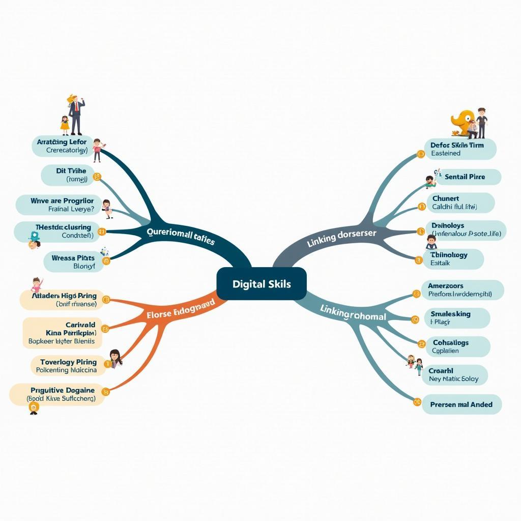Bộ từ vựng chủ đề kỹ năng số và kỹ năng mềm cho IELTS Writing Task 2 được sắp xếp theo nhóm chủ đề với ví dụ minh họa