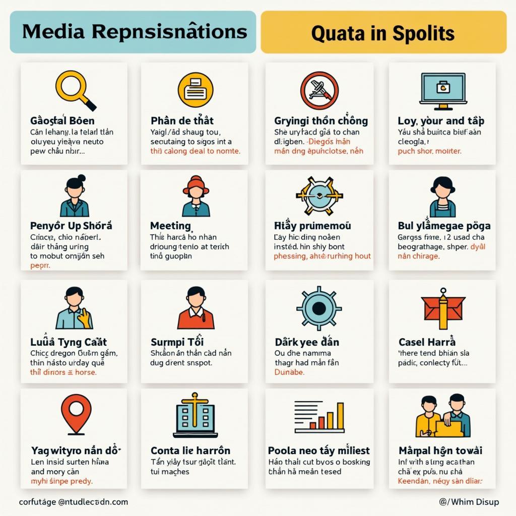 Từ vựng quan trọng cho IELTS Writing Task 2 chủ đề media representation và quotas với phiên âm và ví dụ