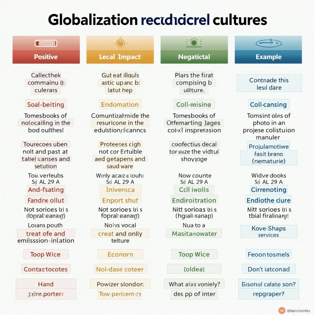 Bảng từ vựng IELTS Writing về toàn cầu hóa và văn hóa địa phương