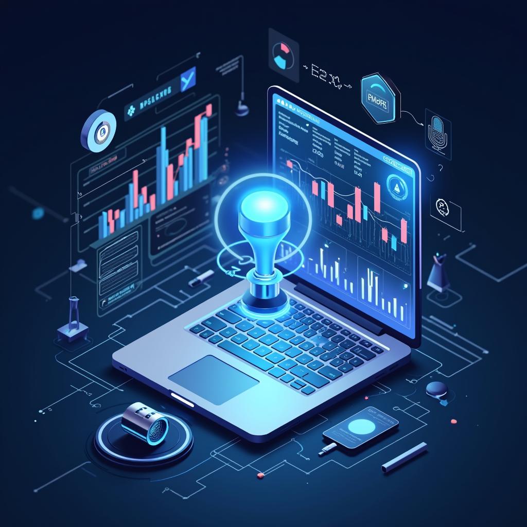 Minh họa công nghệ tương lai trong Digital Marketing với AI và AR cho doanh nghiệp nhỏ