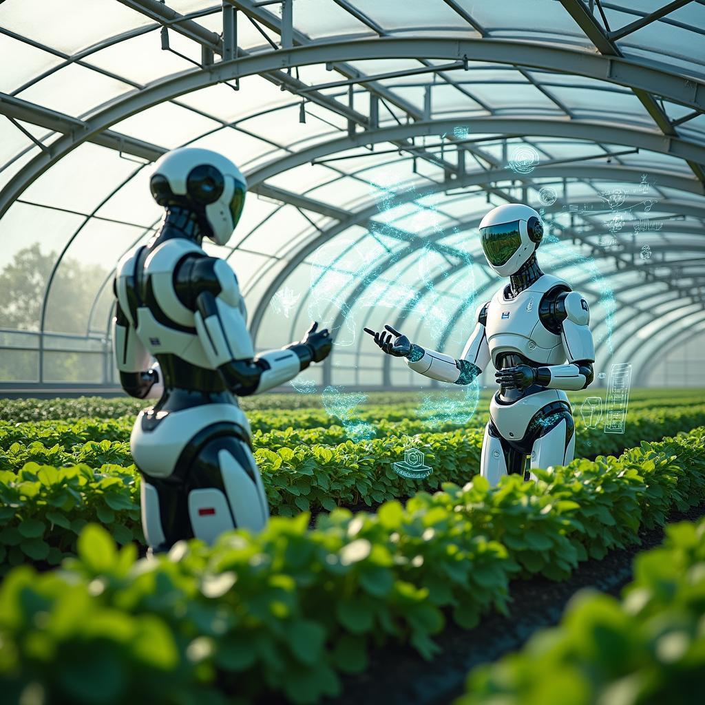 Tương lai nông nghiệp thông minh toàn cầu với công nghệ AI và IoT hiện đại