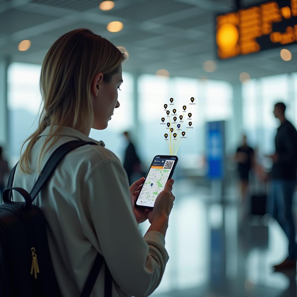Minh họa ứng dụng du lịch thông minh và trải nghiệm người dùng hiện đại