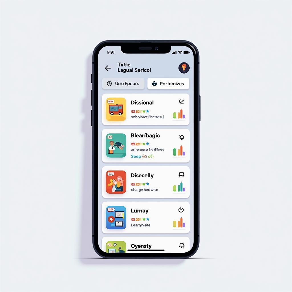 Ứng dụng học ngoại ngữ hiện đại trên smartphone với giao diện tương tác