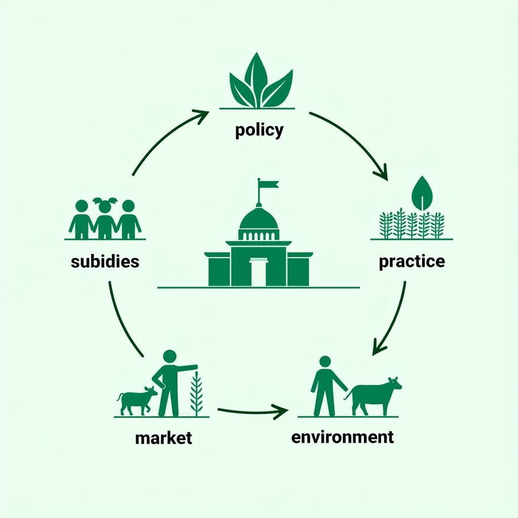 Hình minh họa vai trò chính phủ trong nông nghiệp bền vững và liên hệ IELTS Writing Task 2