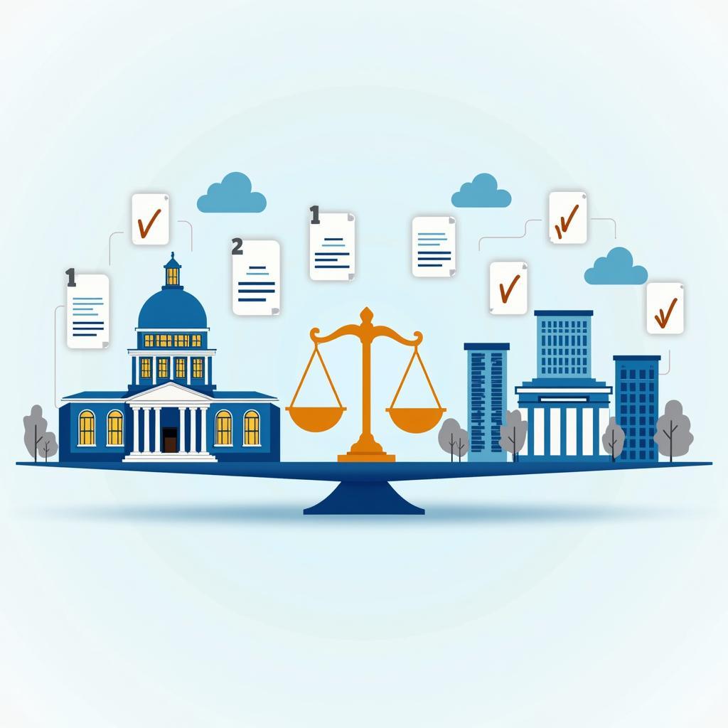 Minh họa vai trò của chính phủ trong quản lý tài chính cho đề thi IELTS Writing Task 2