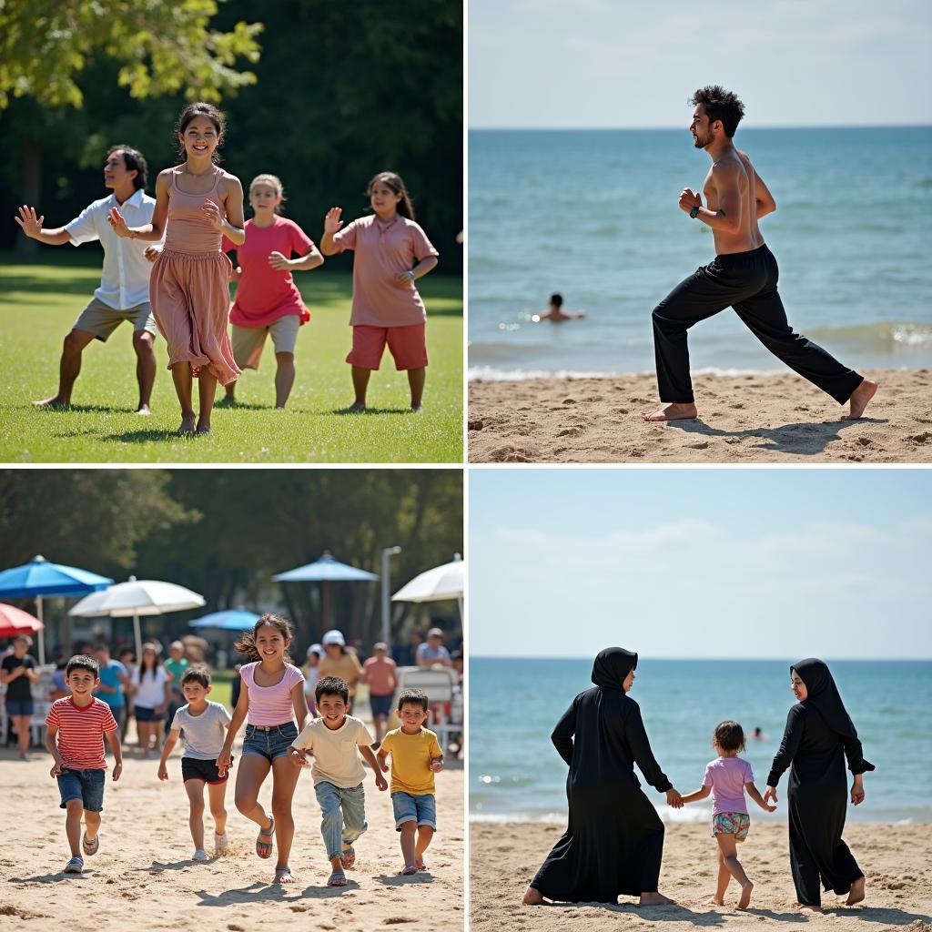 Văn hóa sử dụng công viên và bãi biển khác nhau giữa các nền văn hóa trên thế giới