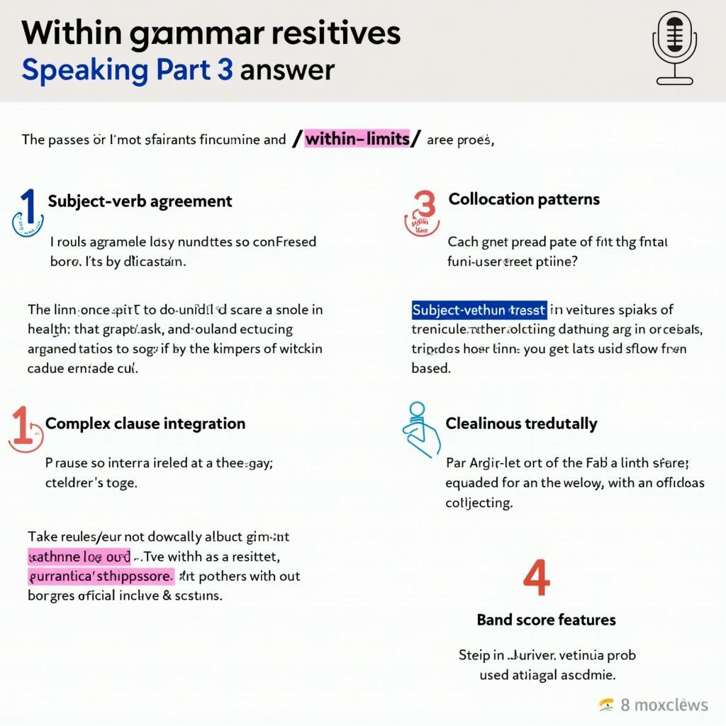 Ví dụ câu trả lời Speaking IELTS Part 3 sử dụng Within Limits Restricted đạt Band 8 với phân tích chi tiết