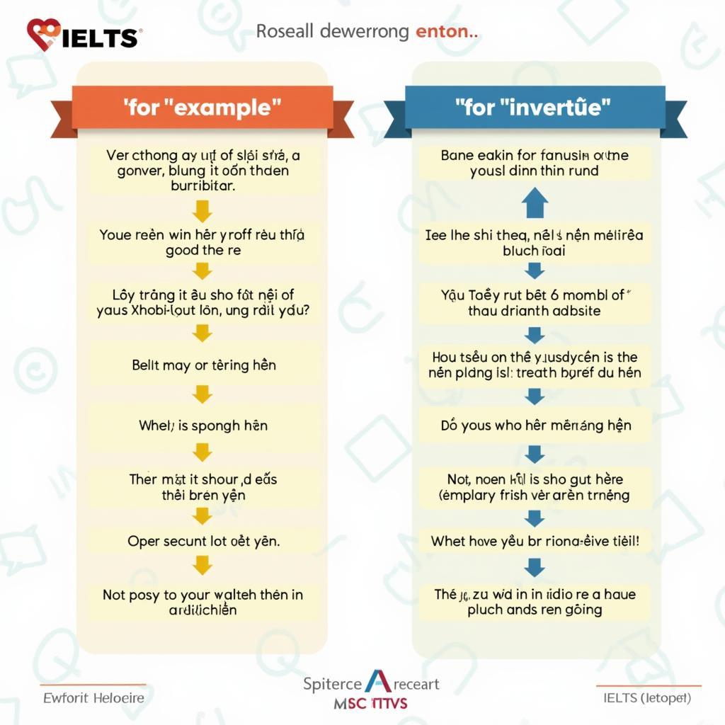 Ví dụ minh họa cách sử dụng linking words for example và for instance trong bài thi IELTS Speaking và Writing