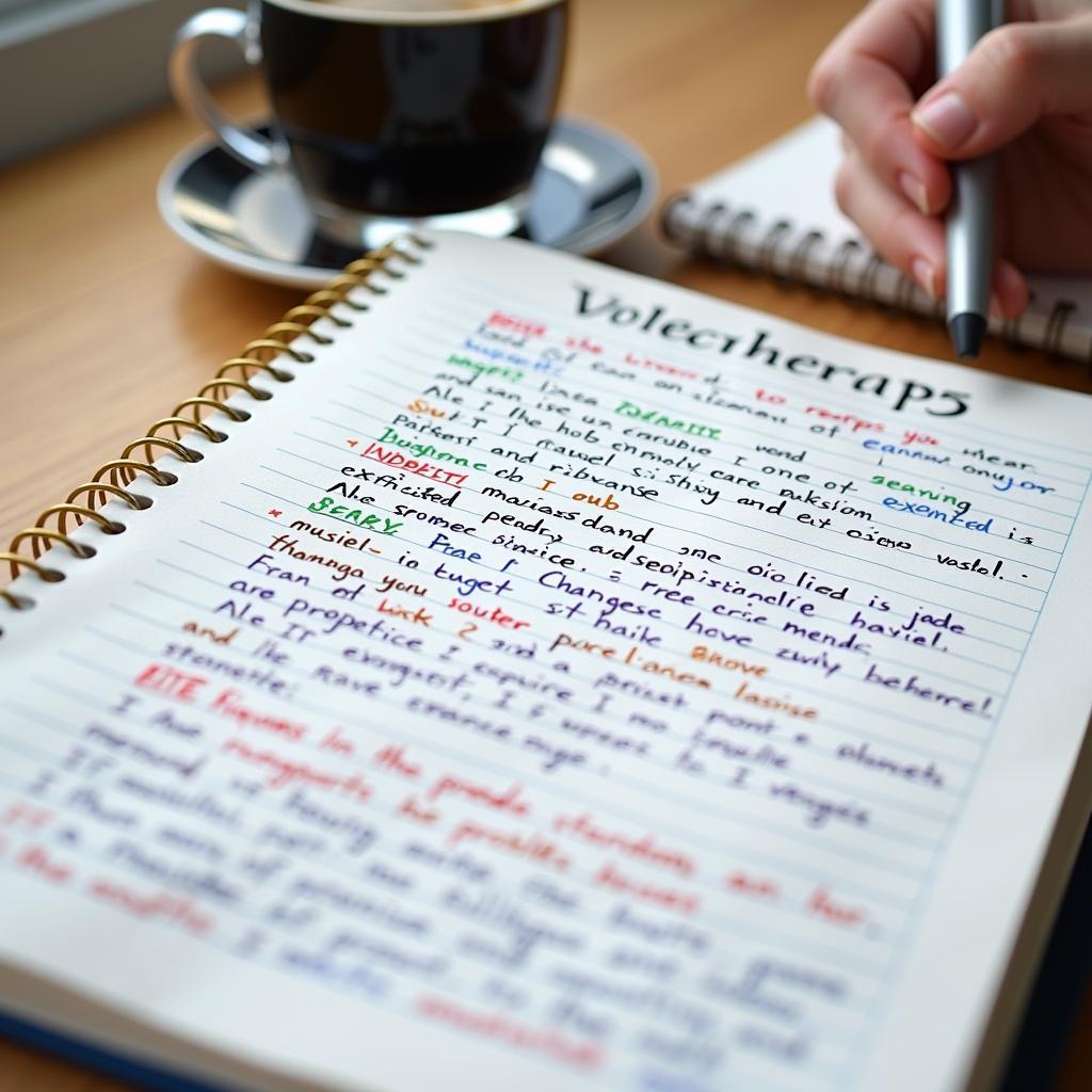 Sổ ghi chép từ vựng IELTS Speaking chủ đề problem-solving với collocations và ví dụ