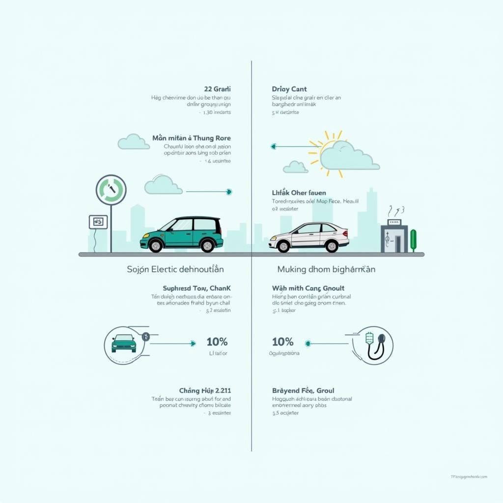 So sánh tác động môi trường giữa xe điện và xe xăng trong IELTS Writing Task 2