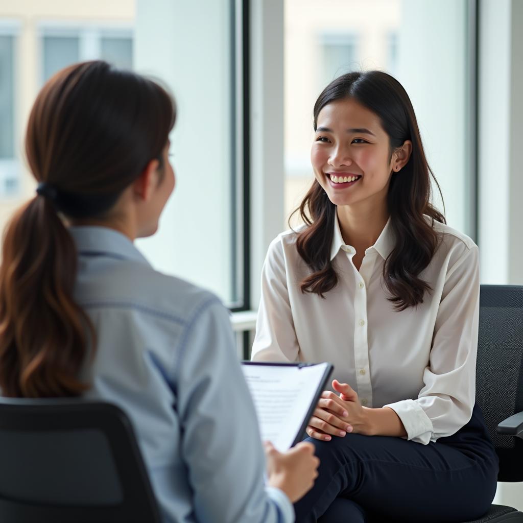 Học viên tự tin trả lời câu hỏi IELTS Speaking Part 1 về thách thức cá nhân